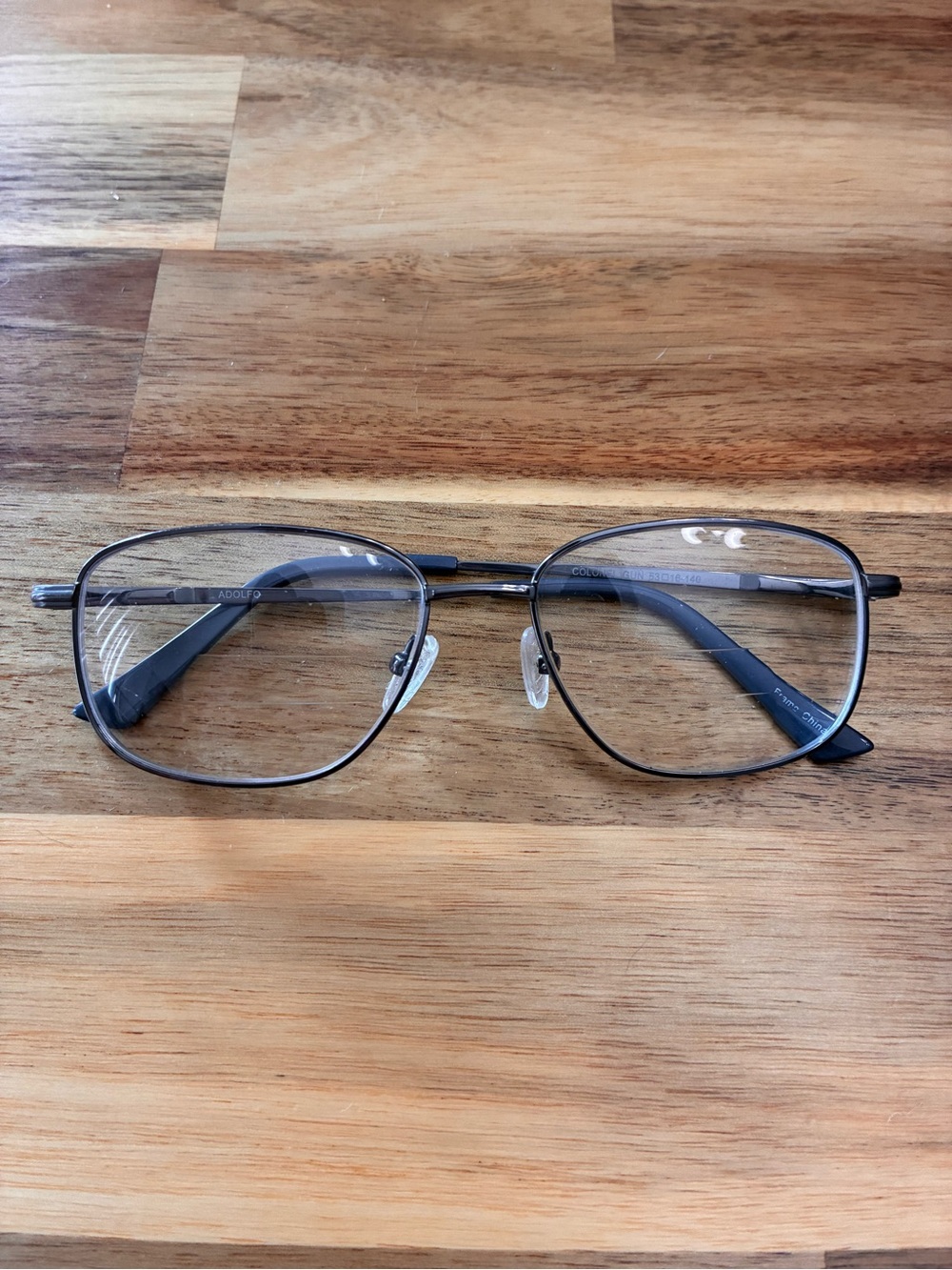 Adolfo Colonel Gun Metal Gray Eyeglasses Glasses Frames Full Rim 53 16 140